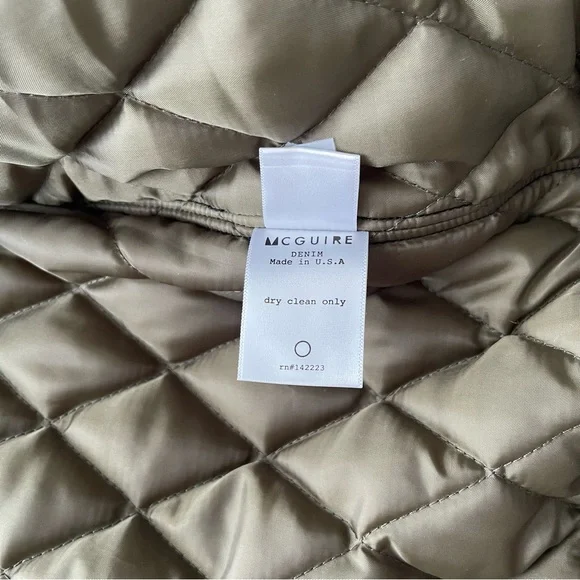 MCGUIRE Bomber Shell Nylon Quilted Lined Jacket Sz M* - Picture 15 of 15